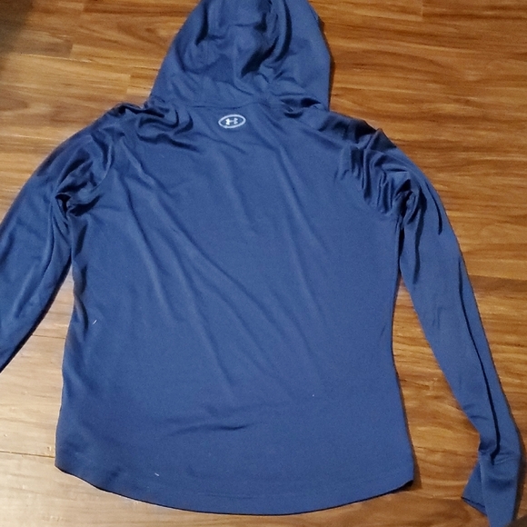 Under Armour Navy Blue Pullover Hoodie - Picture 3 of 5